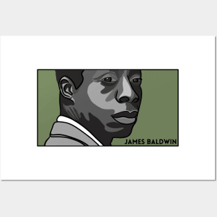 Portrait of James Baldwin Posters and Art